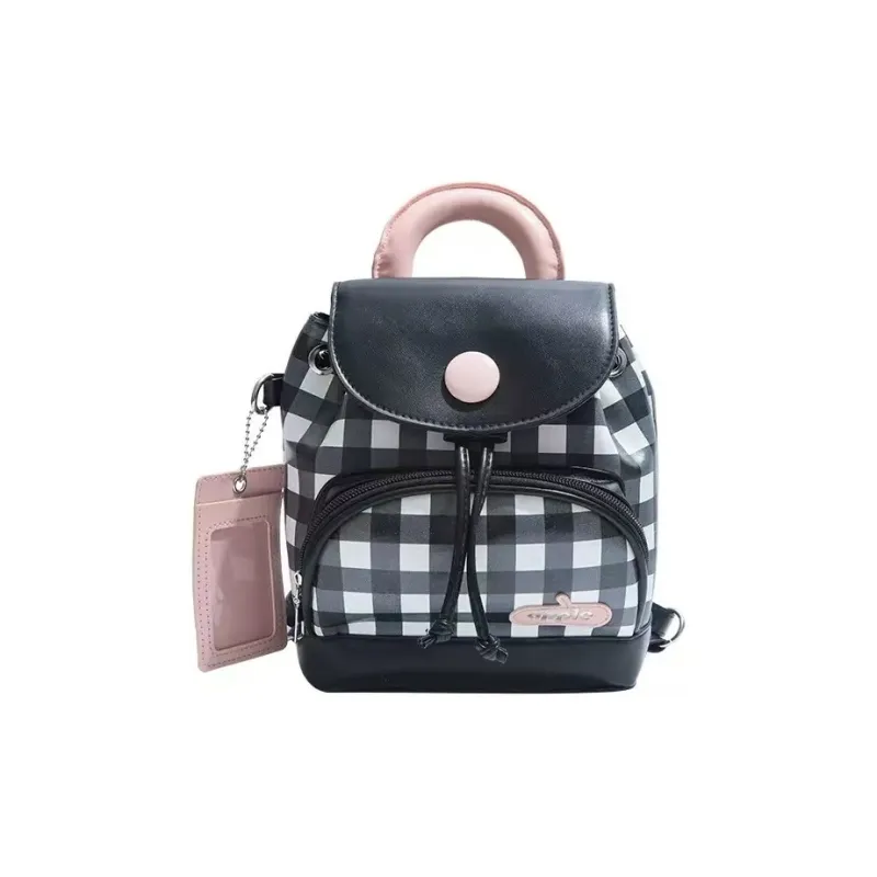 TTaG．baG PU Backpack Regular Women's Blue/Pink/Black-8