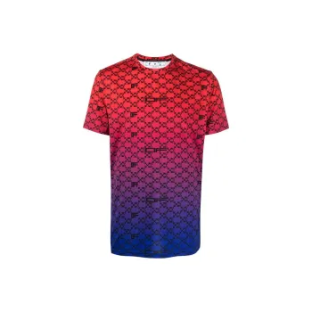 OFF WHITE Iridescent Gradient All Over Arrows Monogram Tank T Shirt