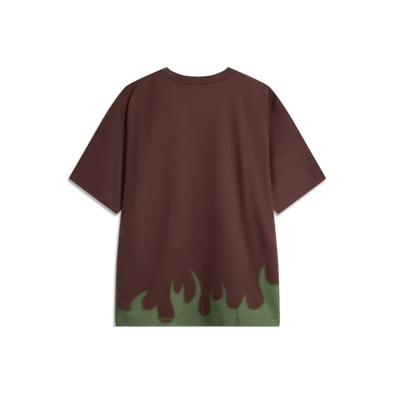 LiNing Basketball Collection T Shirt Men's Russet-1