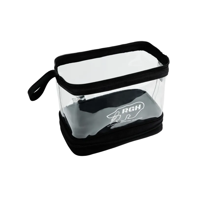 Rough Enough PVC Toiletry Bag Regular Unisex Clear White-1