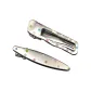Silver Metal Side Clip Elliptical Dot: 3 Pcs
