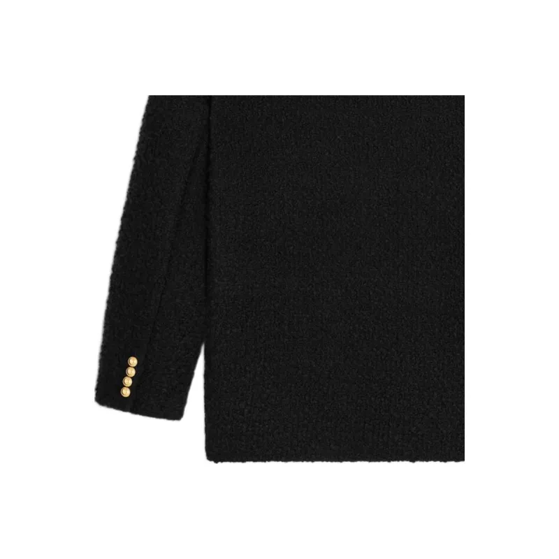 CELINE Oversized Jacket In Bouclé Tweed Cashmere-3