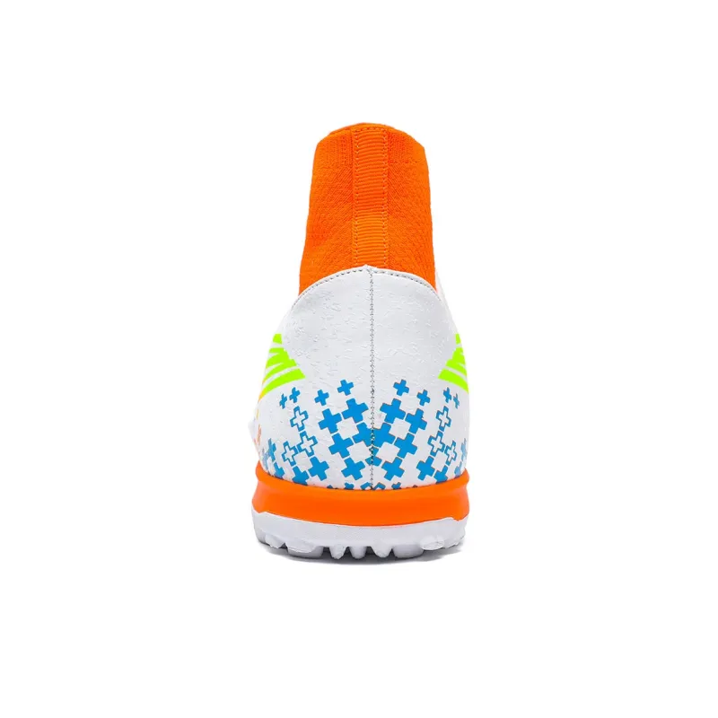 QIUTEXIONG FG Rubber Long Studs TF Rubber Broken Studs Slip Resistant Soccer Shoes Unisex-1