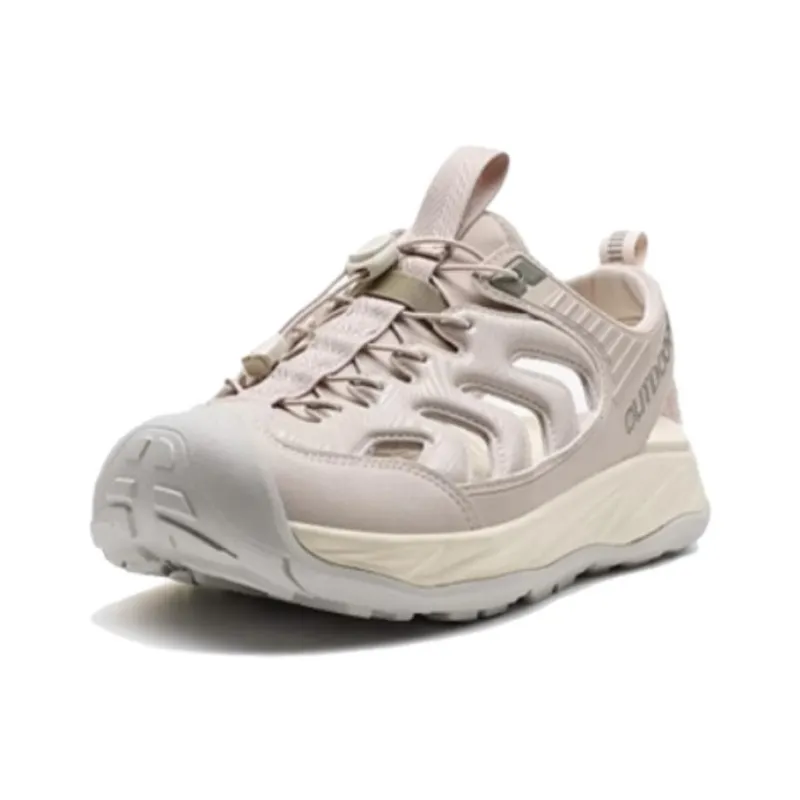 XTEP Anti Slip Wear Resistant River Trekking Shoes Unisex Pink Tan Brown-1