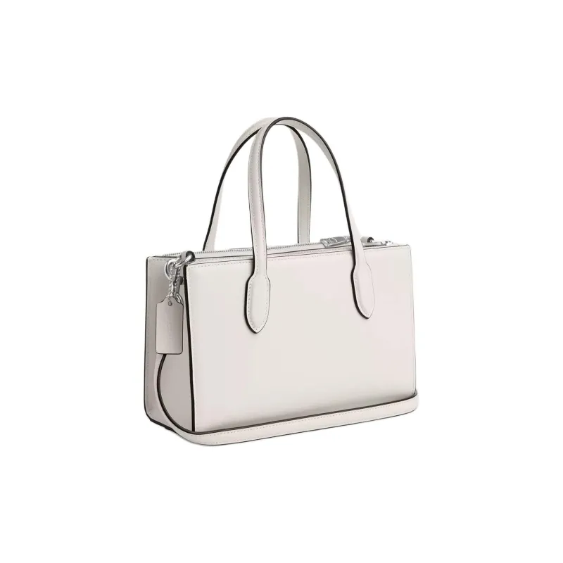 COACH Nina Refined Calfskin Tote Bag, Shopping Bag, Shoulder Bag, Handbag Trumpets Women's Chalk-1