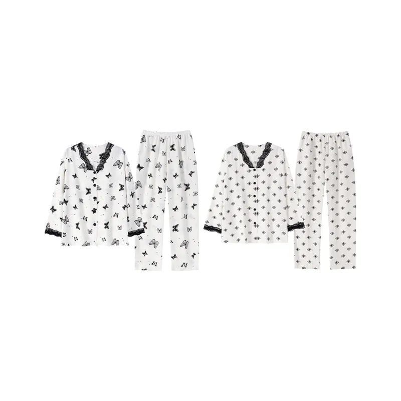 Herbal Primer Pajama Set Women's Combo Set-37
