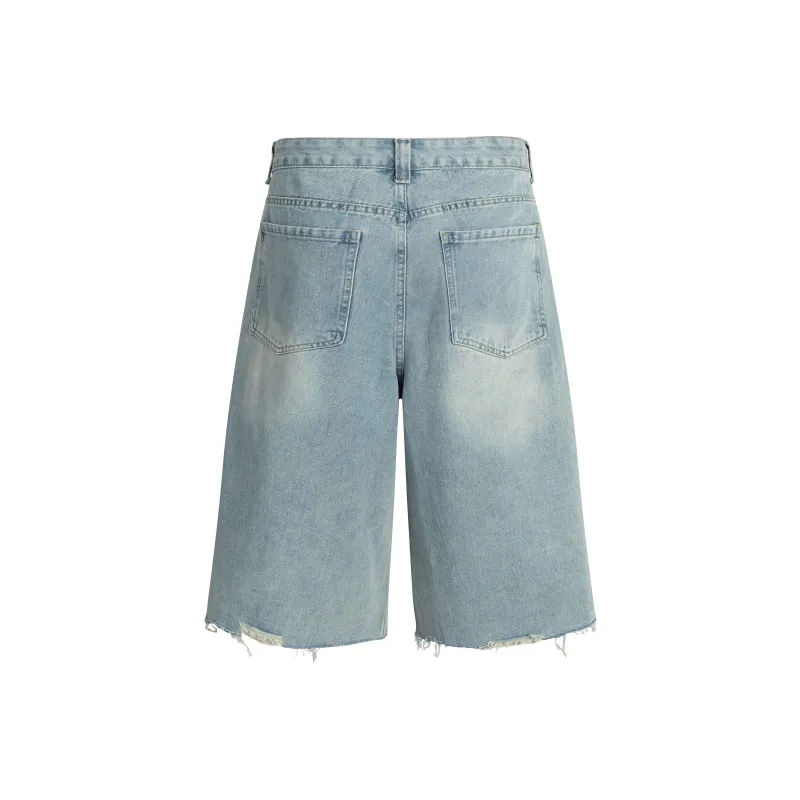 HOKLV Denim Shorts Unisex-2