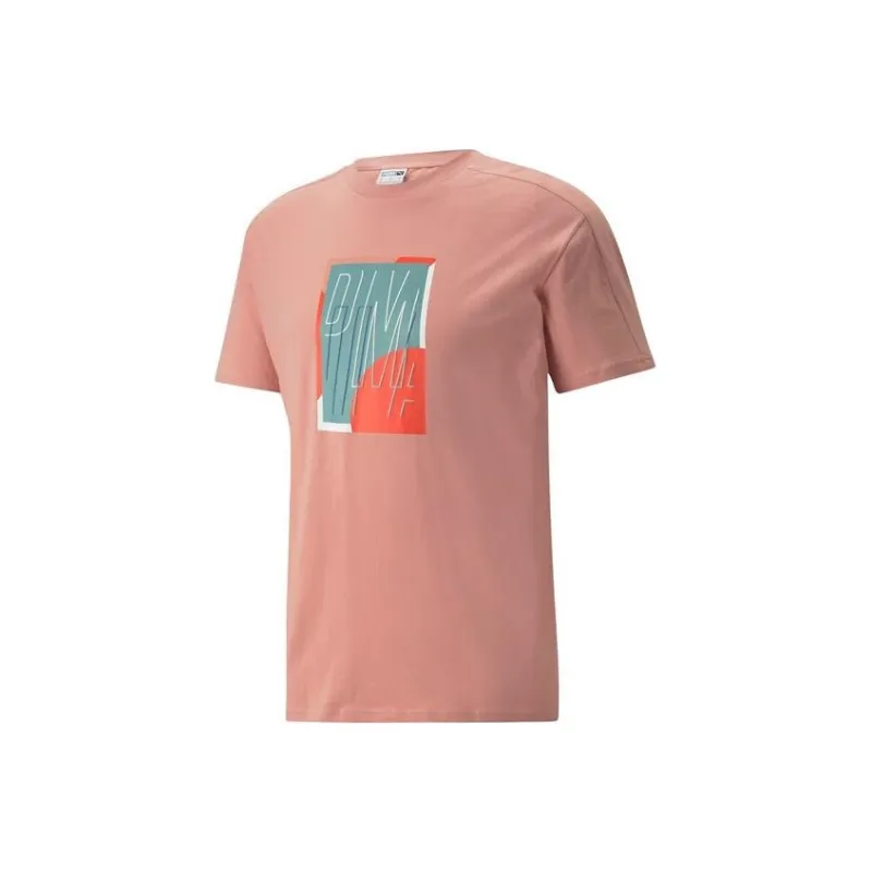 PUMA T Shirts Unisex Rose Pink-0