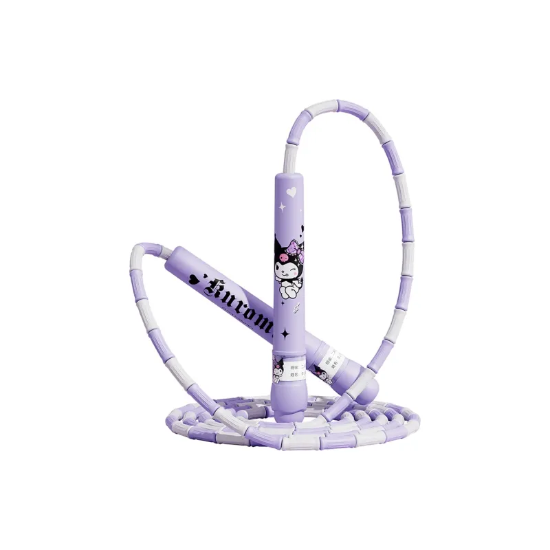 MESUCA Kulomi Casual Entertainment Non Countable Segment Jump Rope Kids Plastic 2.8m Purple-0