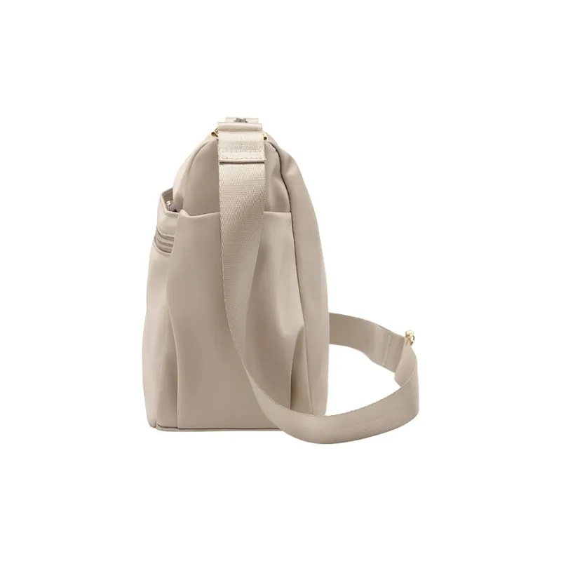 GOLF Fabric Shoulder Bag, Crossbody Bag Regular Women's Apricot/Elegant Black-2