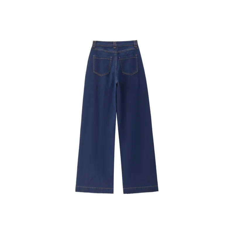 UNIQLO Jeans Women's 71 Dark Blue-1