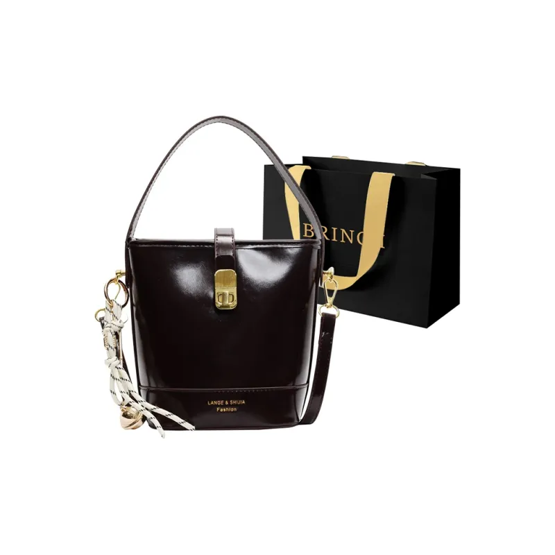 BRINCH PU Bucket Bag Handbag Small Size Women's Multicolor-1