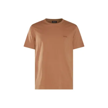 Ermenegildo Zegna Logo embroidered T shirt