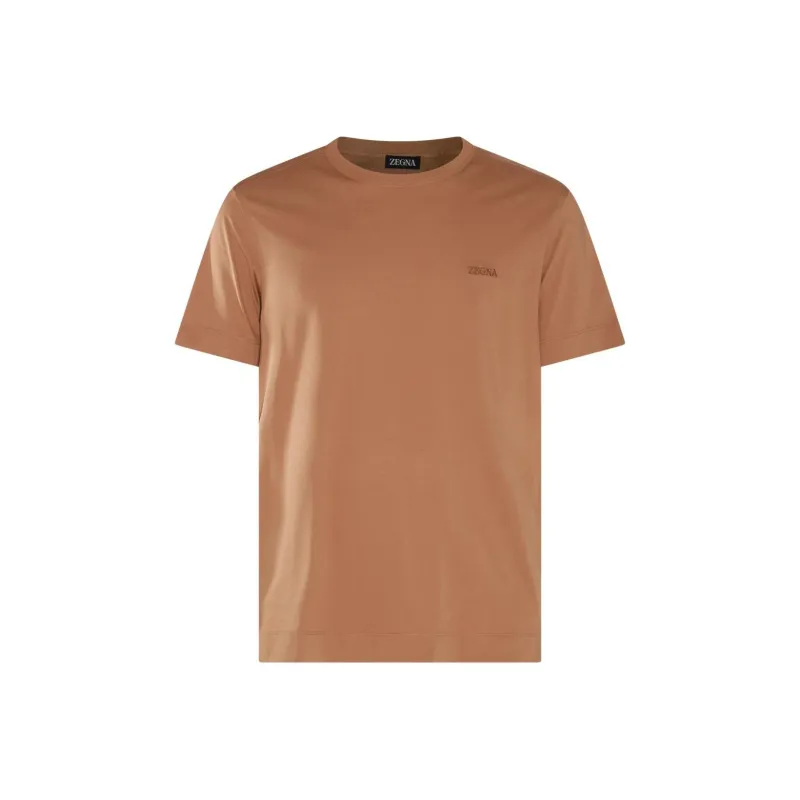Ermenegildo Zegna Logo embroidered T shirt-0