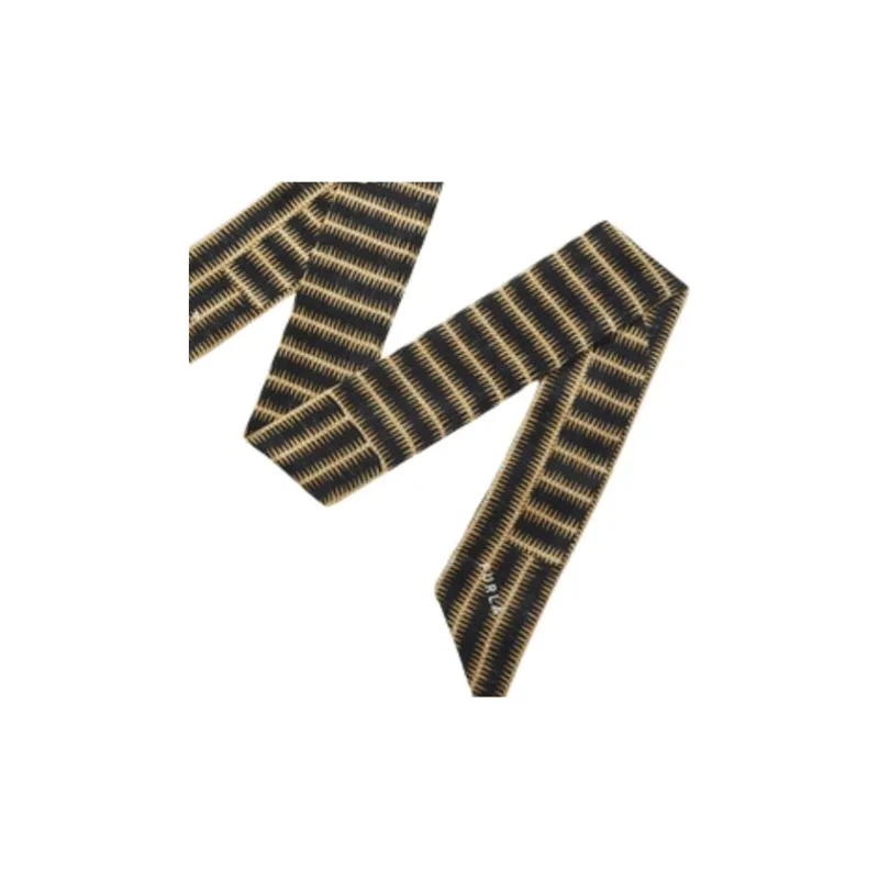 Furla Mulberry Silk Scarves Women's Black-1
