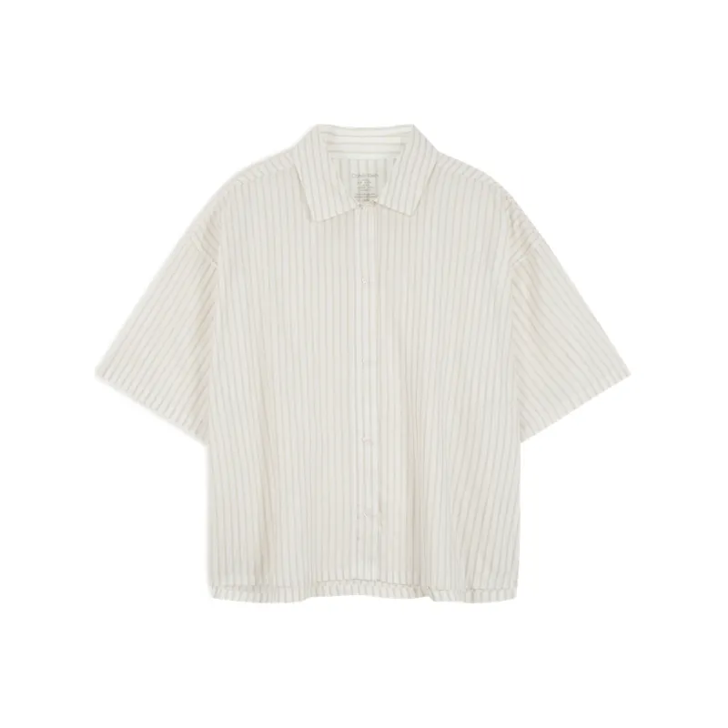 CALVIN KLEIN Pajama Tops Women's White Base Letter-2