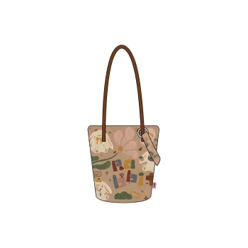 Perfect Styles Fabric Shoulder Bag Medium Size Women's Cute Bunny