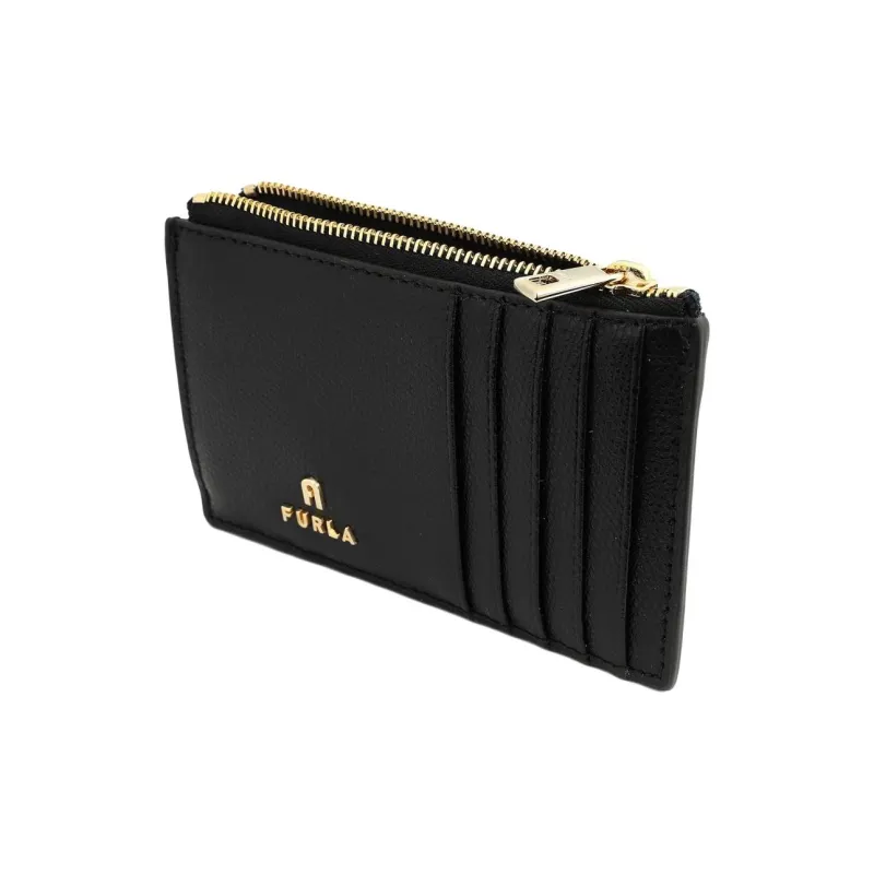 Furla Leather Card Holder Women's Black-3
