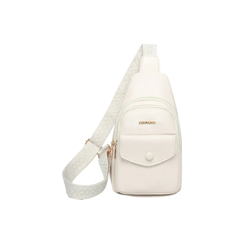 SWIMADE PU Sling Bag Regular Women's Ecru/Black/Light Green/Brown-8