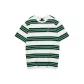 White Base Green Mixed Stripes/045R