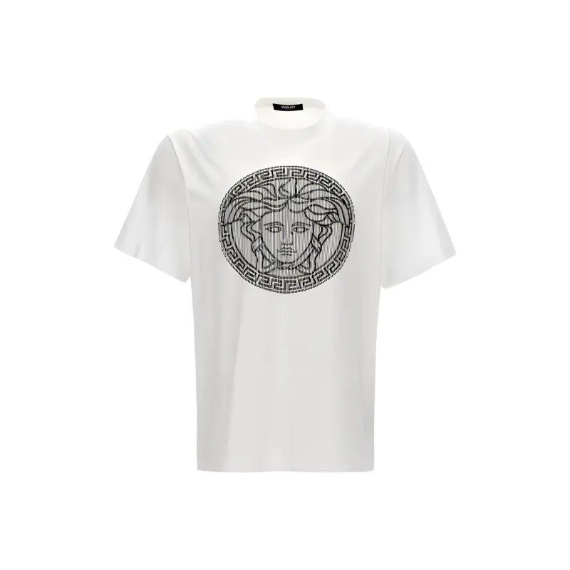 VERSACE Medusa Sliced Crewneck T-Shirt-0