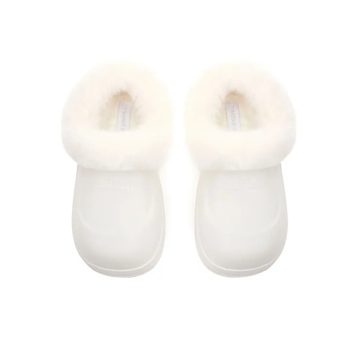 TRAPAR WAVES Closed Toe Slippers Women's White-3