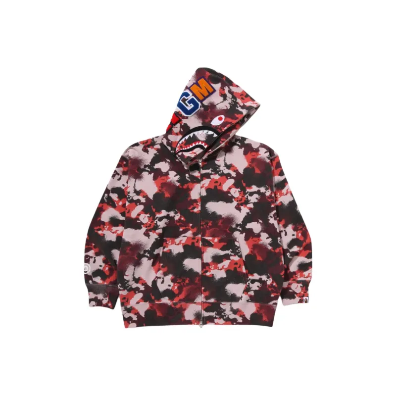 Bape Map Camo Shark Full Zip Hoodie-7