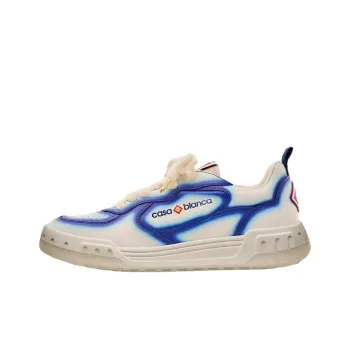 CASABLANCA COURT BLUE FADE Low Top Skateboard Shoes Men's White Blue