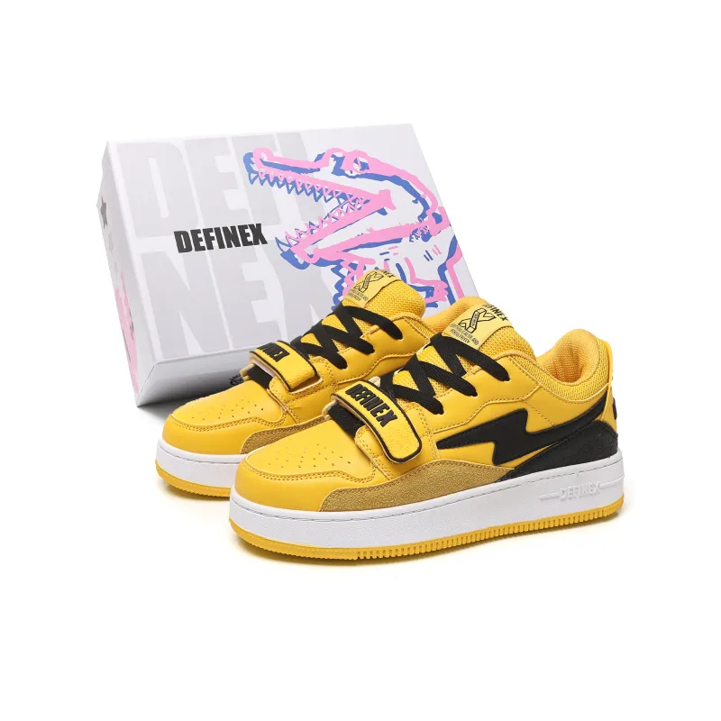 DEFINEX Low-Top Skateboard Shoes Unisex White-35