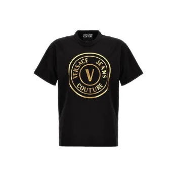 VERSACE JEANS COUTURE Logo Printed Crewneck T Shirt