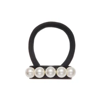 ALEXANDRE DE PARIS Jade Bead Collection Hair Tie Ponytail Loop Women's