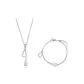 Double Gourd Necklace Set[White]