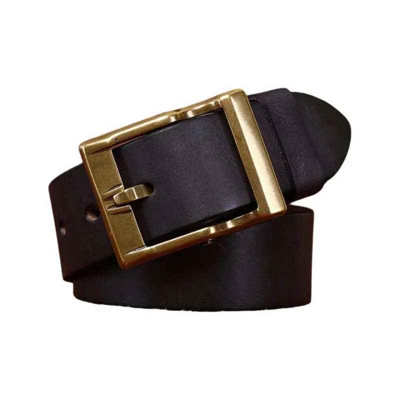 JEANSWEST Cow Leather Belts Men's 3.8CM-1
