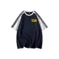 Navy Blue & Heather Gray