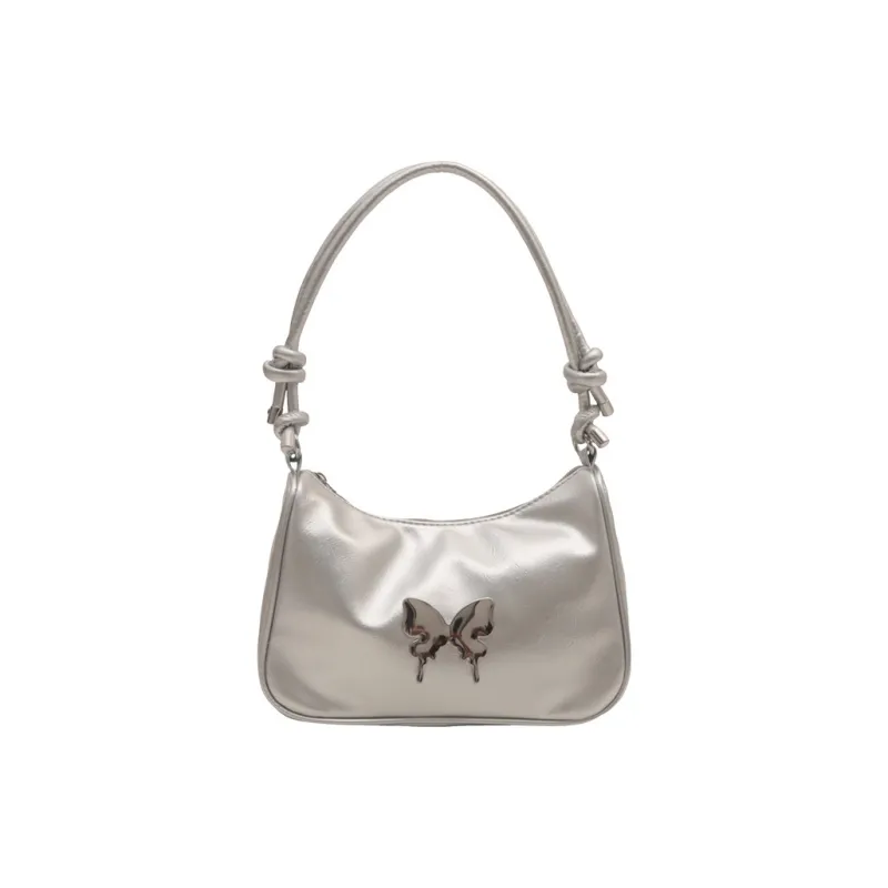 BALANG PU Crossbody Underarm Shoulder Bag Women's White/Black/Silver/Red-6