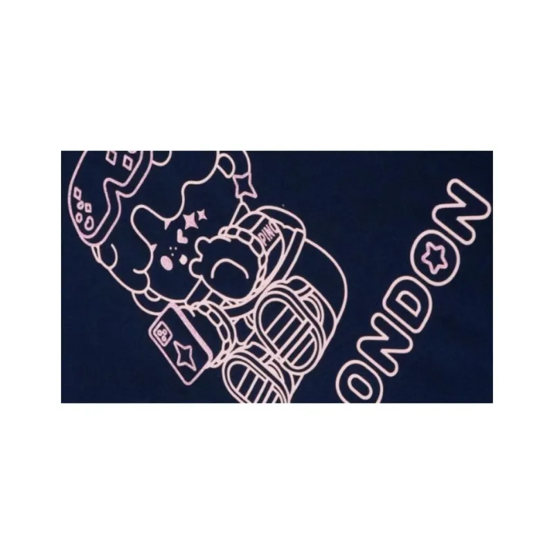 Boy London x POP MART T-Shirt Unisex Navy Blue-4