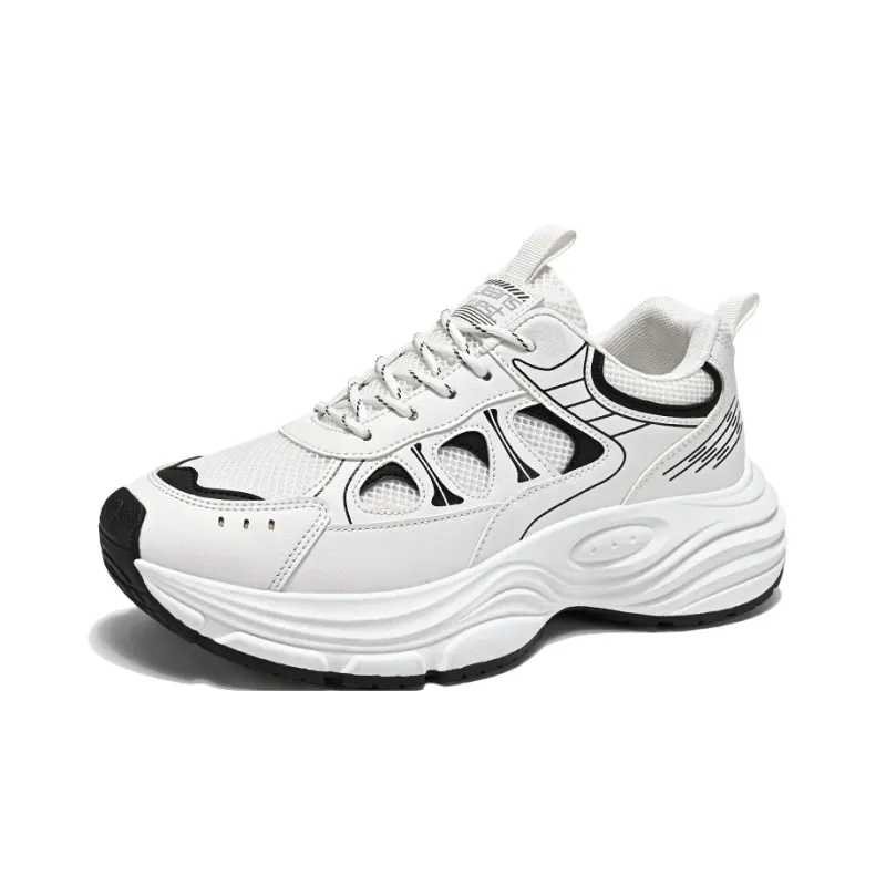 JEANSWEST Cushioned Slip Resistant Abrasion Resistant Breathable Low Top Chunky Sneakers Men's-2