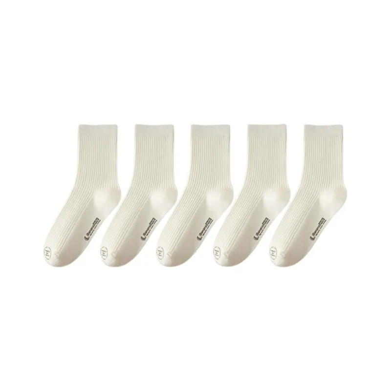 Temooues Mid Calf Socks Unisex 5 Pack-9