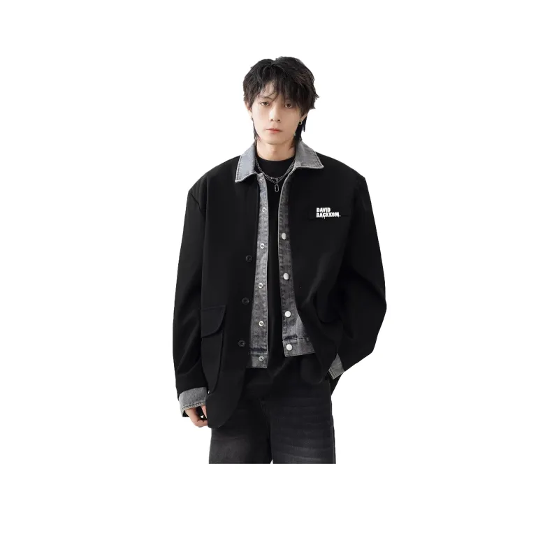 David Bakken Jackets Coats Unisex Black[Comes With Brooch]-0