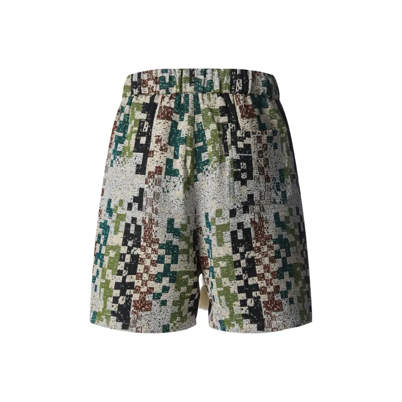 UPZCY Casual Shorts Unisex Mosaic Magenta-3