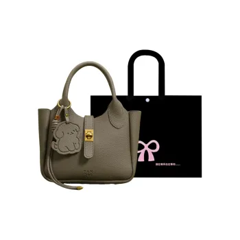 HACIN Artificial Leather Handbag Regular Women's Ecru/Gray/Black/Pink