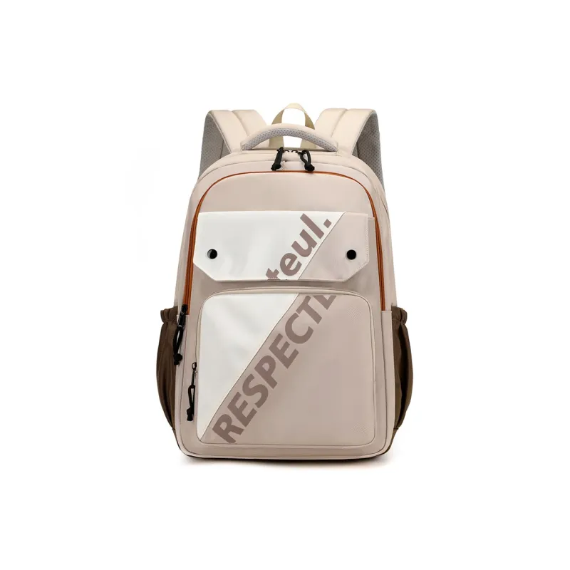 AUNG Nylon Fabric Backpack Regular Unisex Multicolor-3