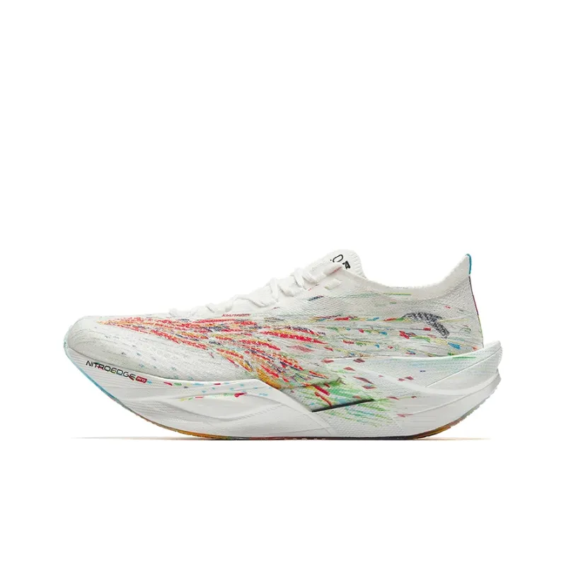 Anta C202 6.0 PRO Anti Slip Wear Resistant Low Top Casual Running Shoes Men's White Red Green-0