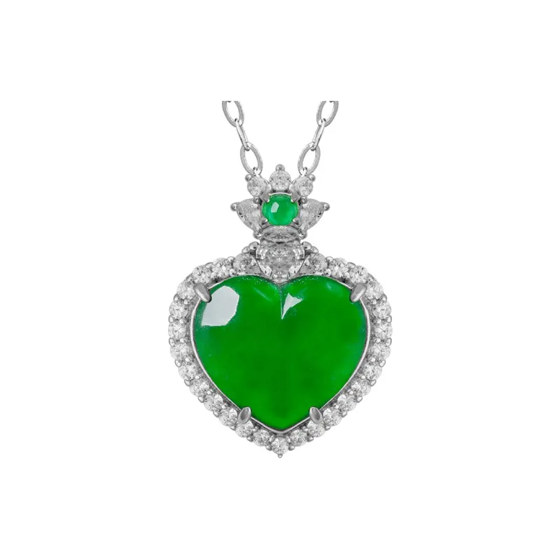 Princess Cui Ice Type Jadeite Necklaces Women's-0