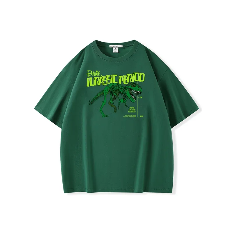 BAGE Drop Shoulder Sleeve T Shirt Unisex-12