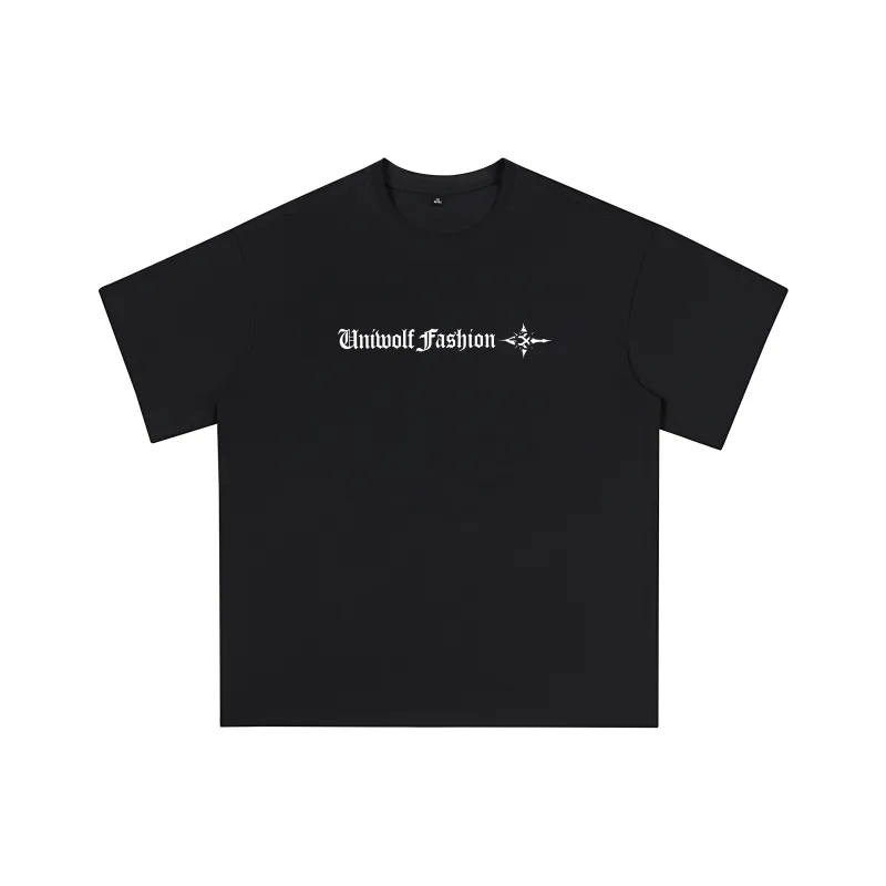 UNIWOLF Drop Shoulder Sleeve T Shirt Unisex-5