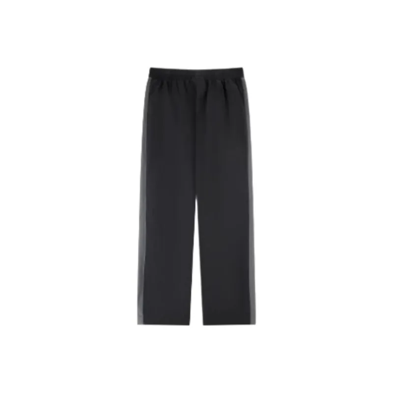 QIAODAN Sports Life Collection Knitted Sports Pants Men's Black/Black Sand Gray-1