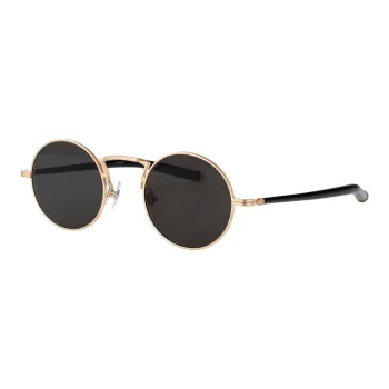 Matsuda Metal Round Sunglasses Unisex Gold