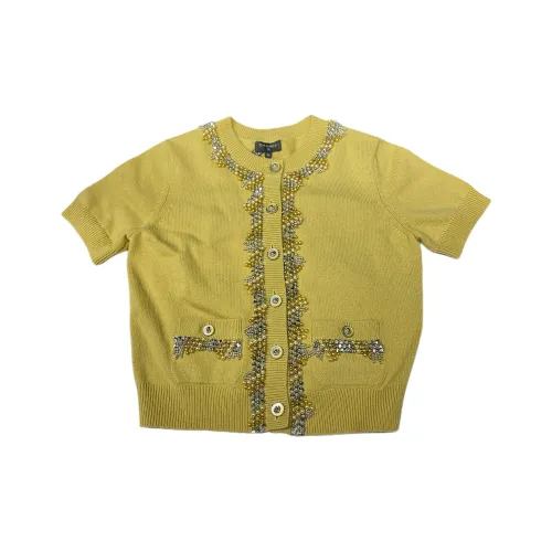 CHANEL Cashmere Sweater Women's Yellow