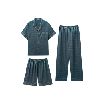 MADALLO Pajama Set Men's Peacock Green